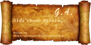 Glöckner Attila névjegykártya